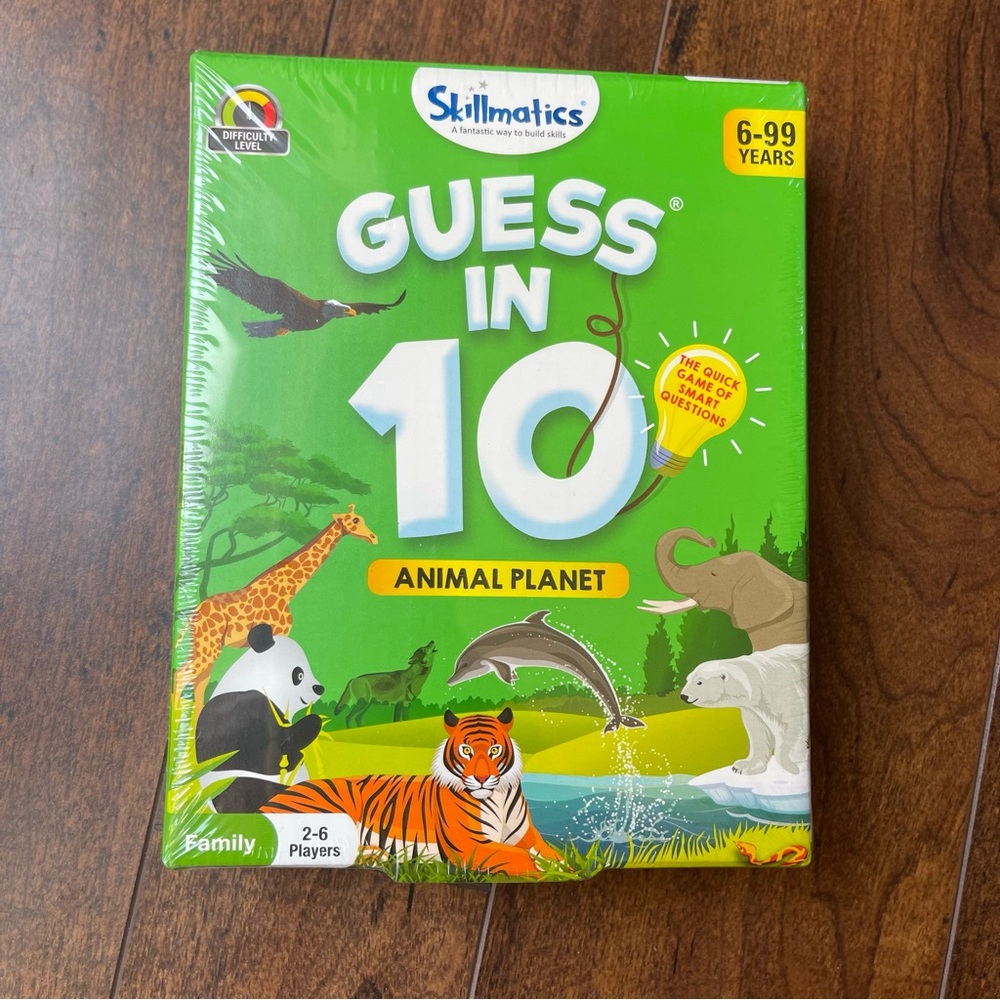 New in box Kids Guess in 10 Animal Planet Learning Game Ages 6 & up